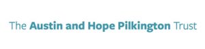 The blue logo of The Austin and Hope Pilkington Trust