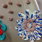 polymer clay flowers and beads